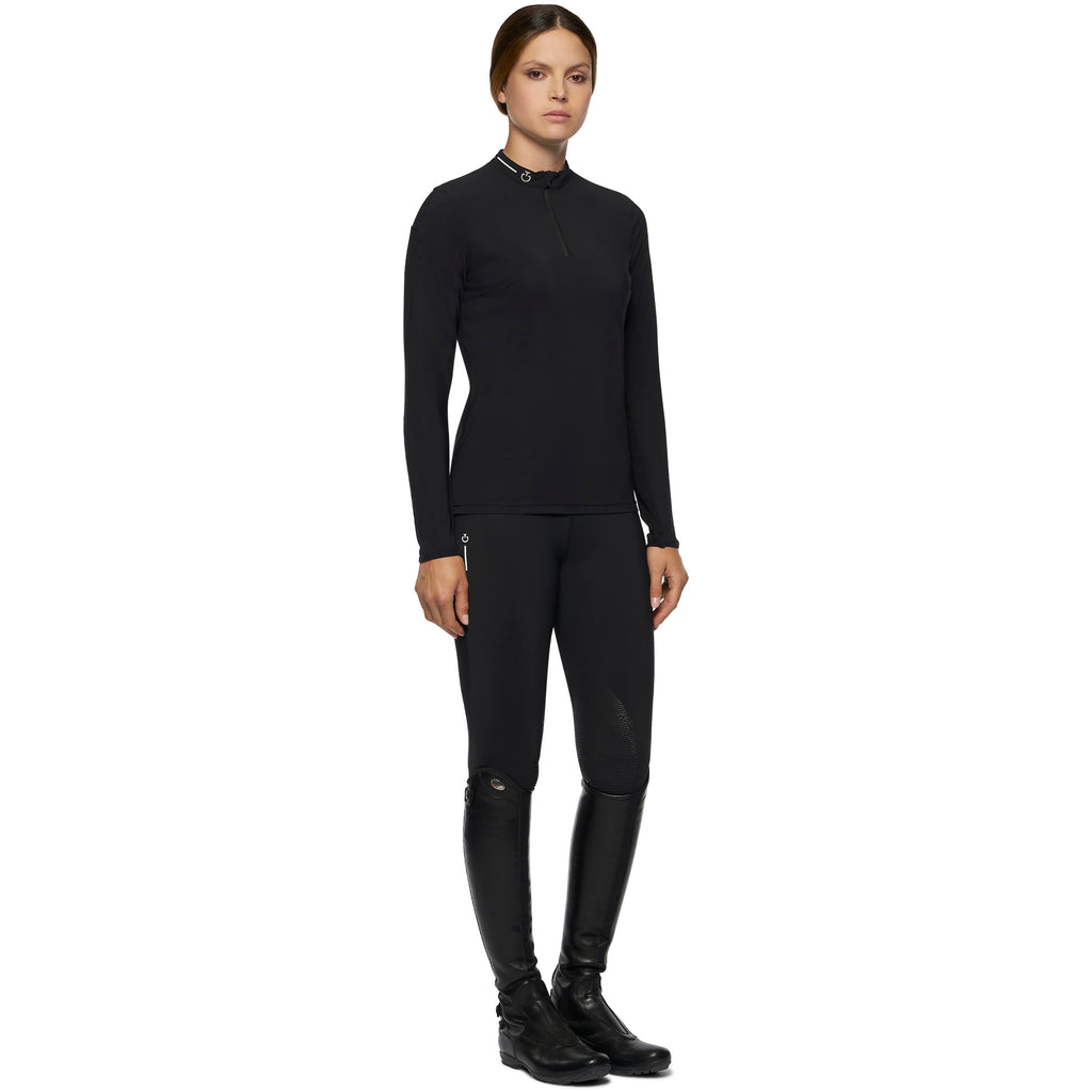 Cavalleria Toscana Women's R-EVO Tech Knit L/S Training Polo