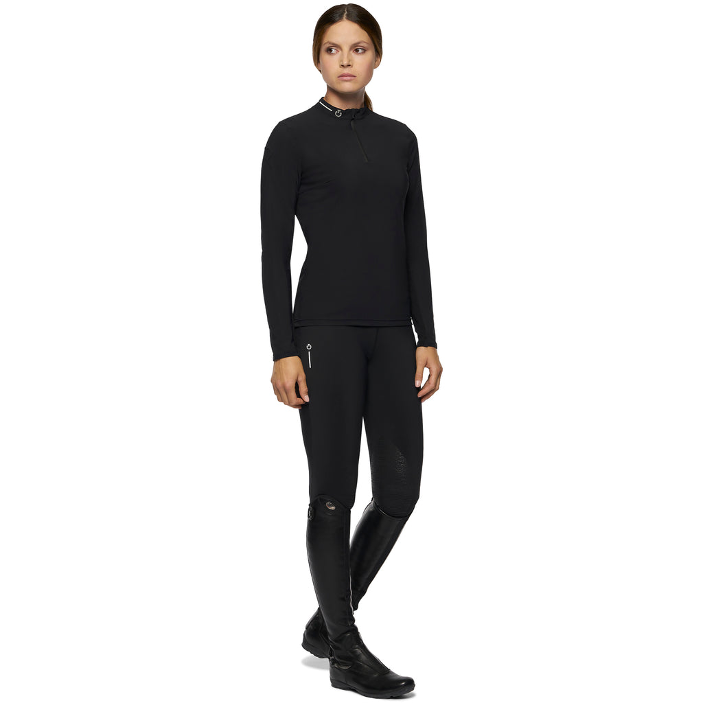 Cavalleria Toscana Women's R-EVO Tech Knit L/S Training Polo