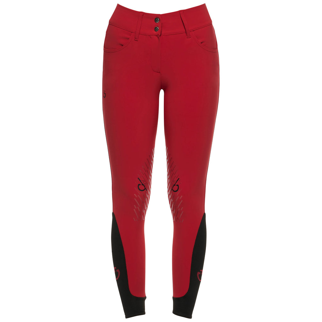 Women's CT Team Red Stripe High Waist Breeches - Red