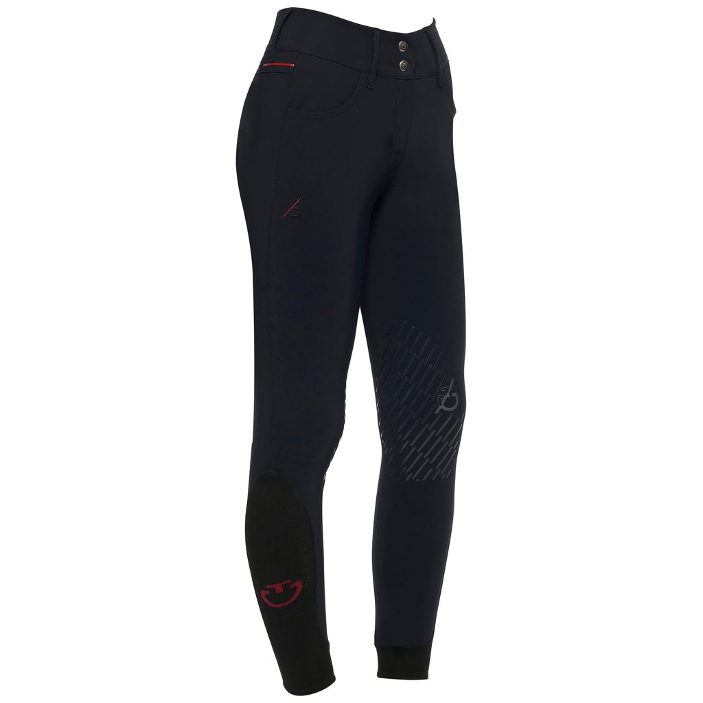 Women's CT Team Red Stripe High Waist Breeches - Navy - Size 44