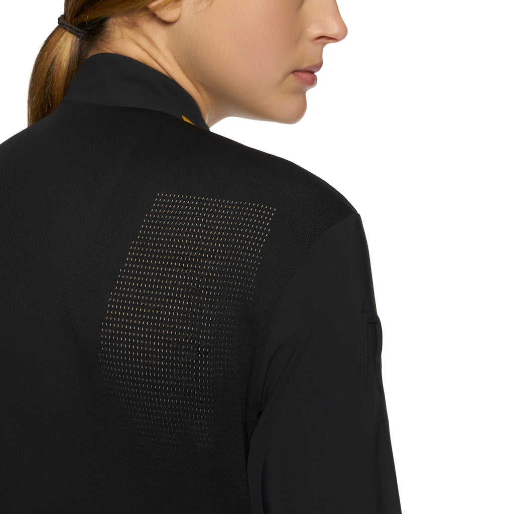 Cavalleria Toscana R-Evo Epaulet Long Sleeve Zip Polo