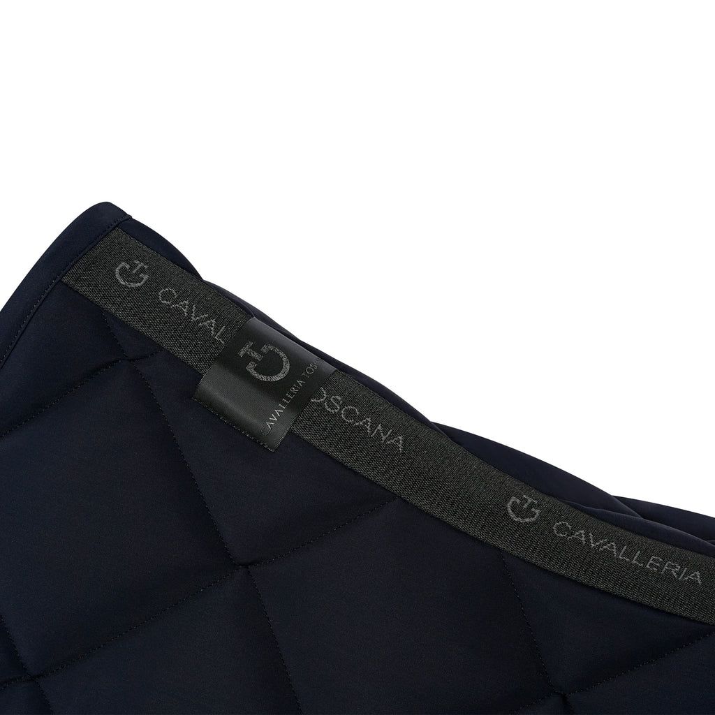 Cavalleria Toscana Team Red Stripe Jumping Saddle Pad- Navy