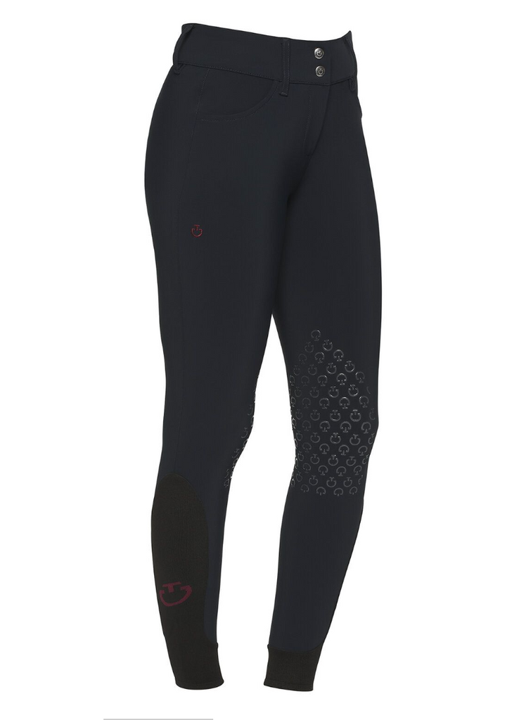 Cavalleria Toscana Women's High Rise Jumping Breeches - Navy-Sizes 44-46