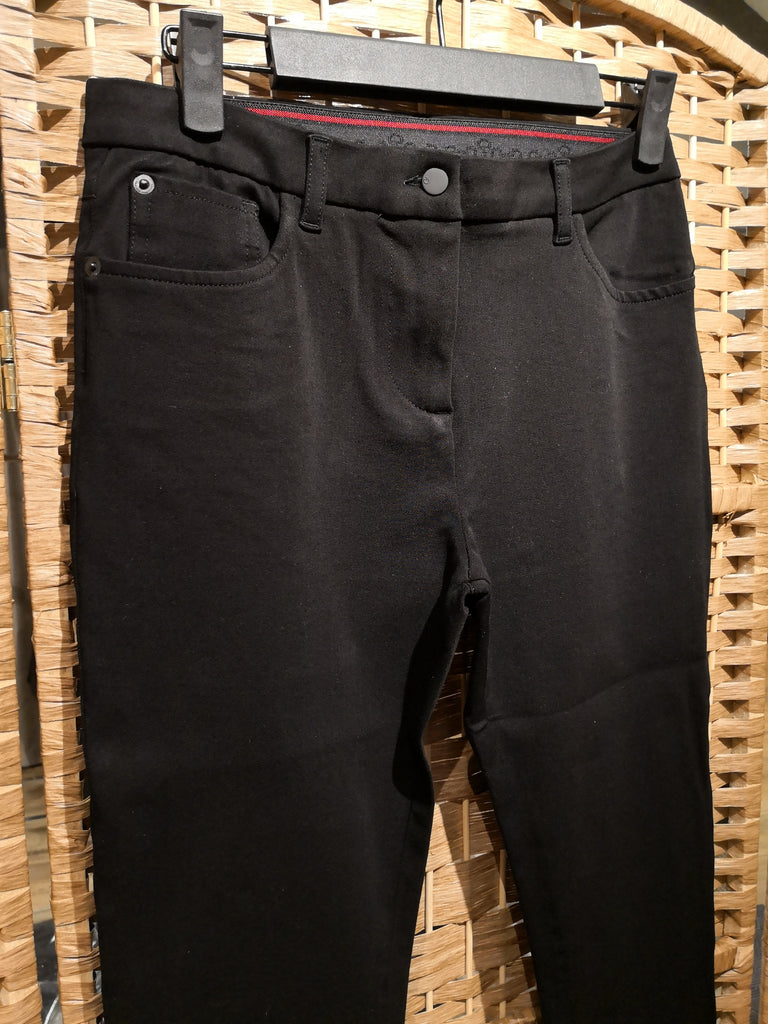 Cavalleria Toscana Women's 5 Pocket Denim Stretch Pants- Black - Sizes 46 & 40