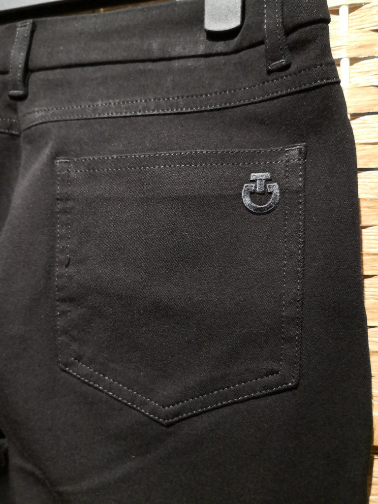 Cavalleria Toscana Women's 5 Pocket Denim Stretch Pants- Black - Sizes 46 & 40