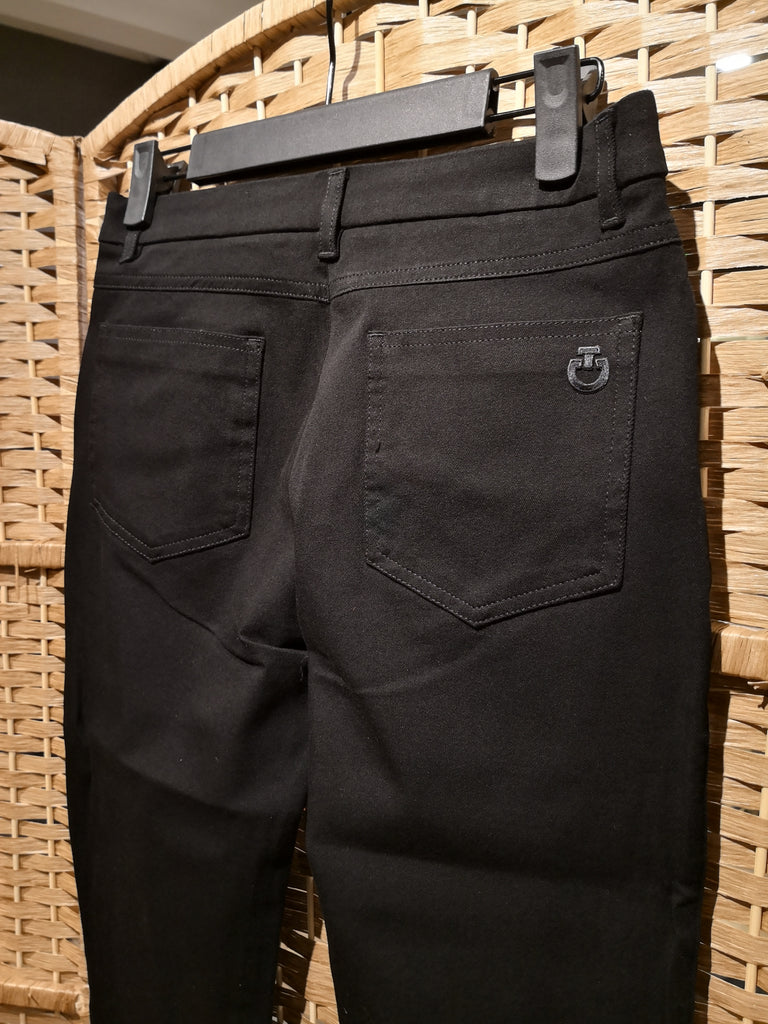 Cavalleria Toscana Women's 5 Pocket Denim Stretch Pants- Black - Sizes 46 & 40